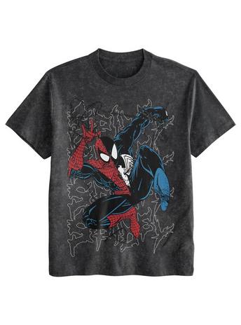 Marvel Spider-Man Mineral Wash Unisex Graphic T-Shirt Exclusivité Games Zone